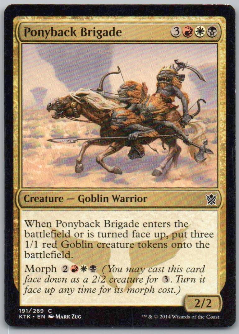 Ponyback Brigade 191 Normal Creature Card - Khans of Tarkir