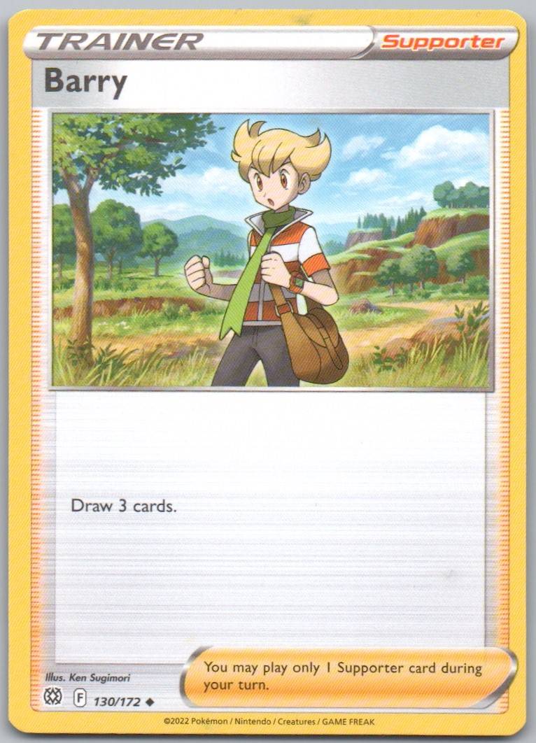 Barry 130 Normal Trainer Card - Brilliant Stars