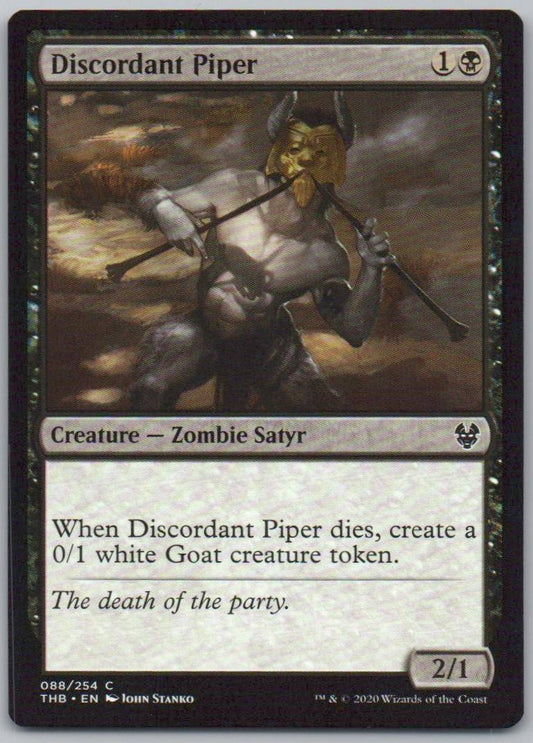 Discordant Piper 88 Normal Creature Card - Theros Beyond Death