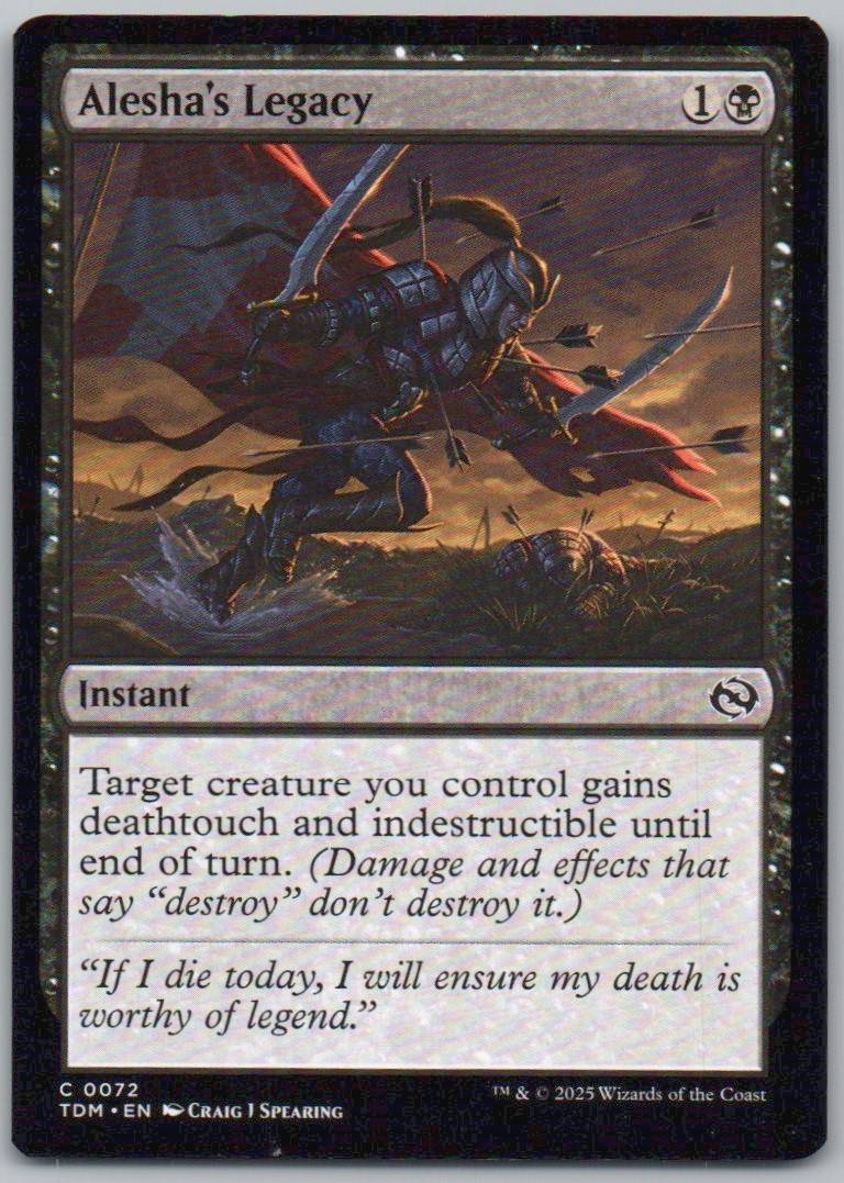 Alesha's Legacy 72 Normal Instant Card - Tarkir: Dragonstorm
