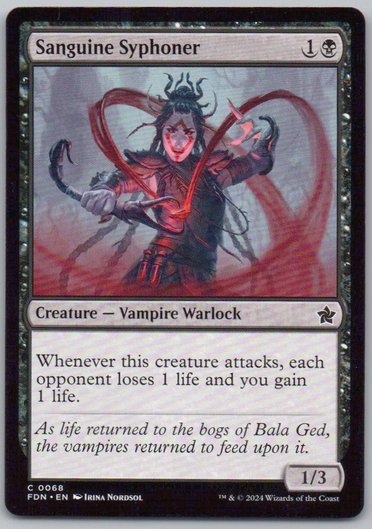 Sanguine Syphoner 68 Normal Creature Card - Foundations