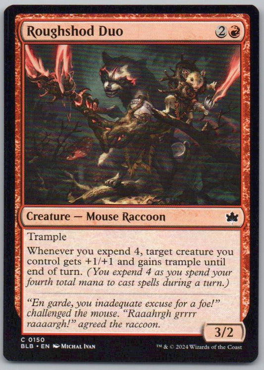 Roughshod Duo 150 Normal Creature Card - Bloomburrow