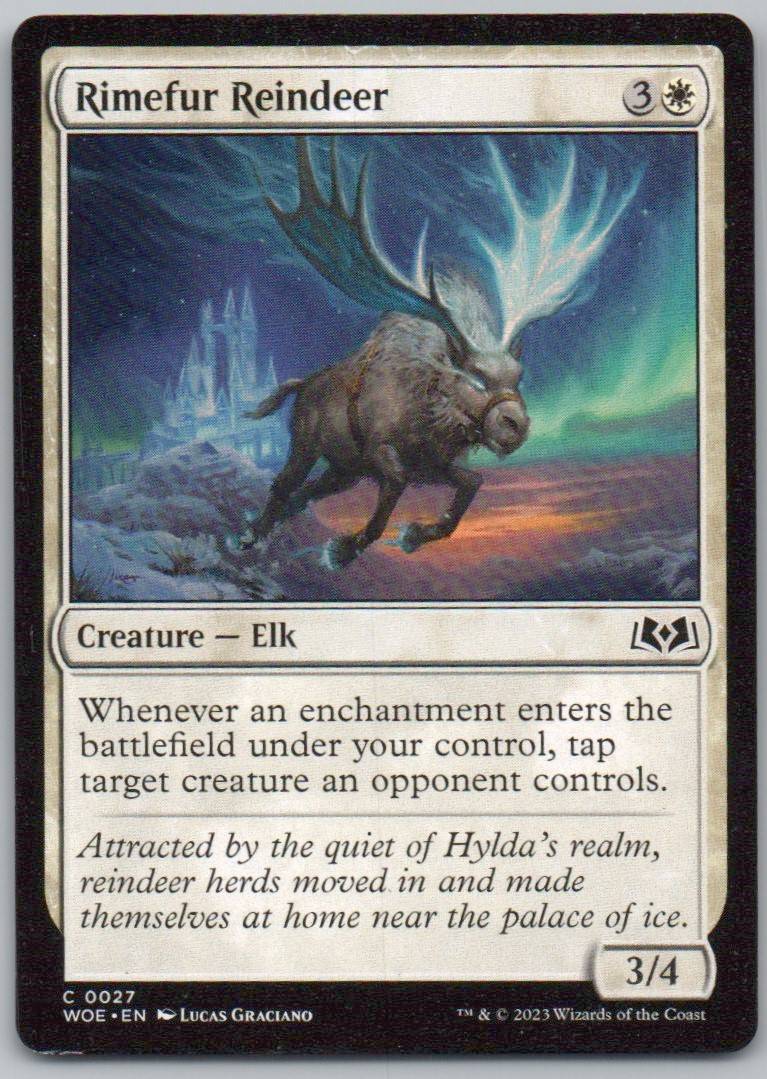 Rimefur Reindeer 27 Normal Creature Card - Wilds of Eldraine