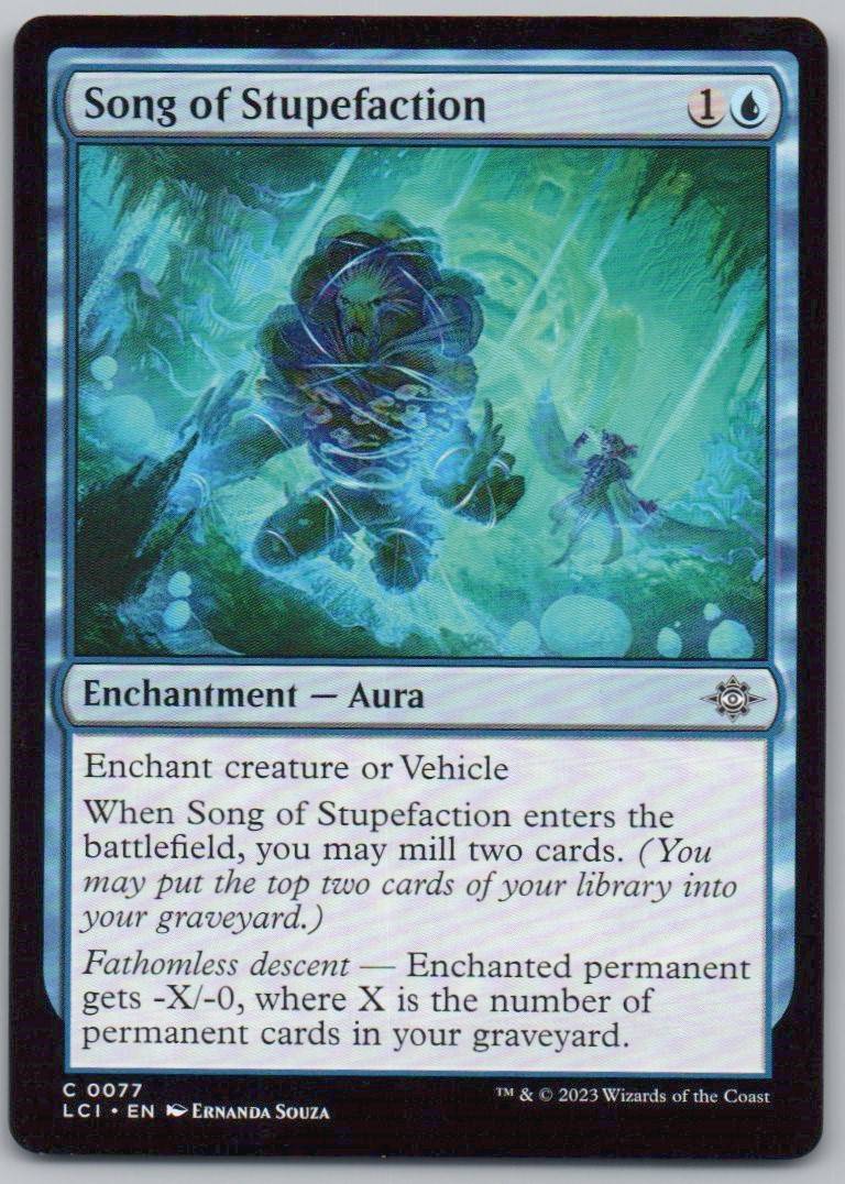 Song of Stupefaction 77 0 Enchantment Card - The Lost Caverns of Ixalan