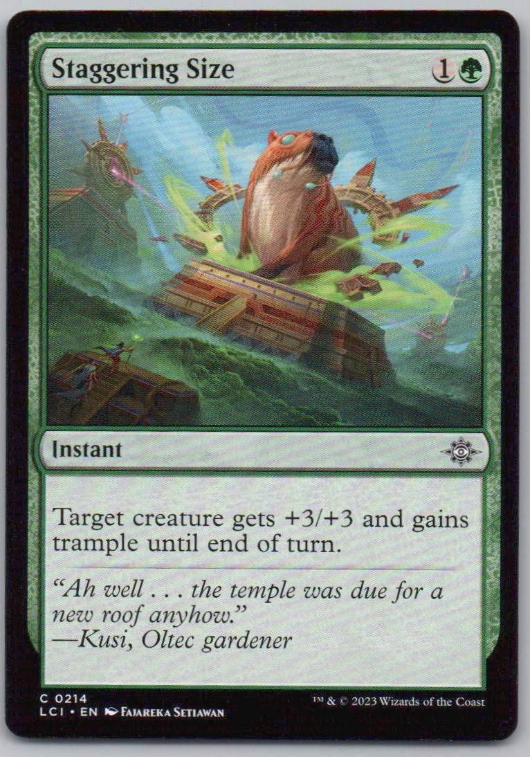 Staggering Size 214 0 Instant Card - The Lost Caverns of Ixalan