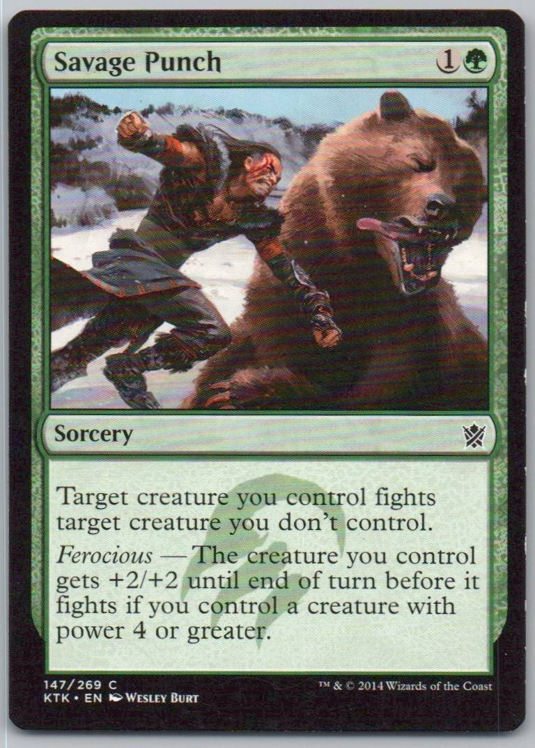 Savage Punch 147 Normal Sorcery Card - Khans of Tarkir