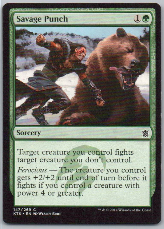 Savage Punch 147 Normal Sorcery Card - Khans of Tarkir