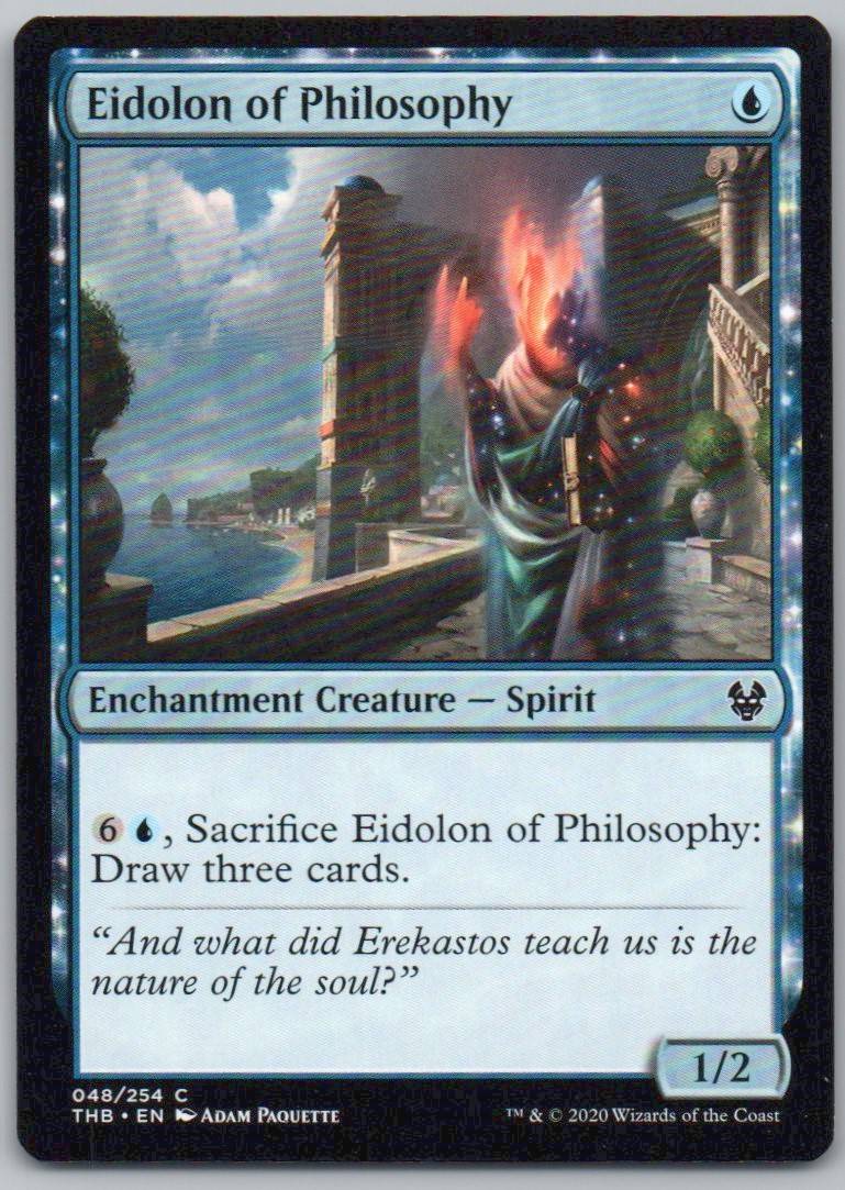 Eidolon of Philosophy 48 Normal Enchantment Card - Theros Beyond Death