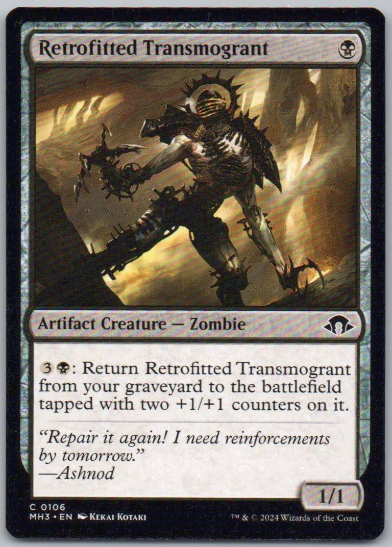 Retrofitted Transmogrant 106 0 Artifact Card - Modern Horizons 3