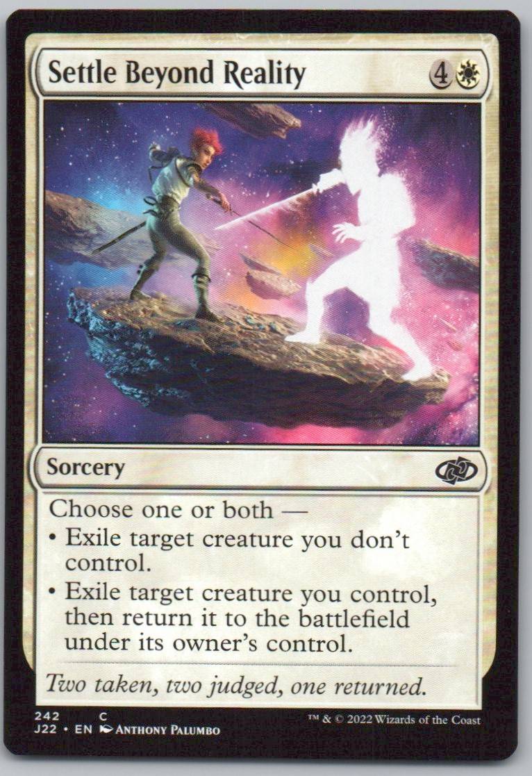 Settle Beyond Reality 242 0 Sorcery Card - Jumpstart 2022