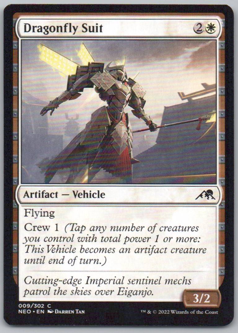 Dragonfly Suit 9 Normal Artifact Card - Kamigawa: Neon Dynasty