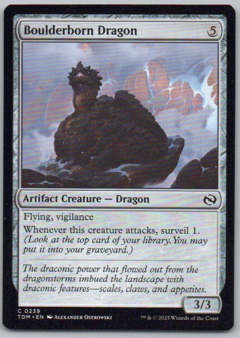 Boulderborn Dragon 239 Normal Artifact Card - Tarkir: Dragonstorm
