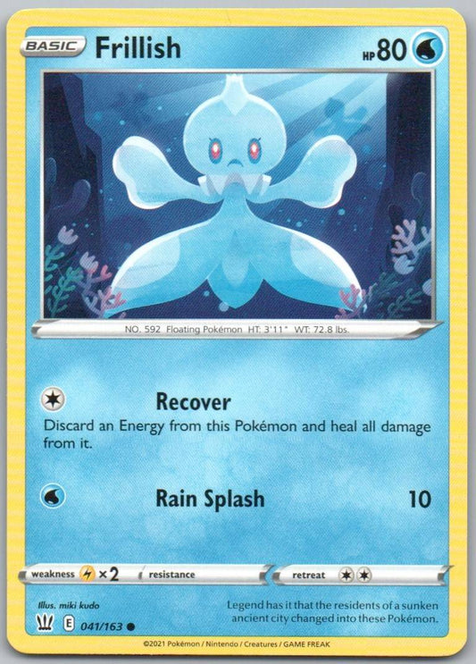 Frillish 041 Normal Water Card - Battle Styles