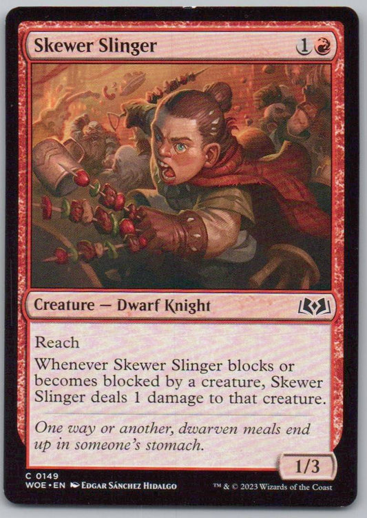 Skewer Slinger 149 Normal Creature Card - Wilds of Eldraine