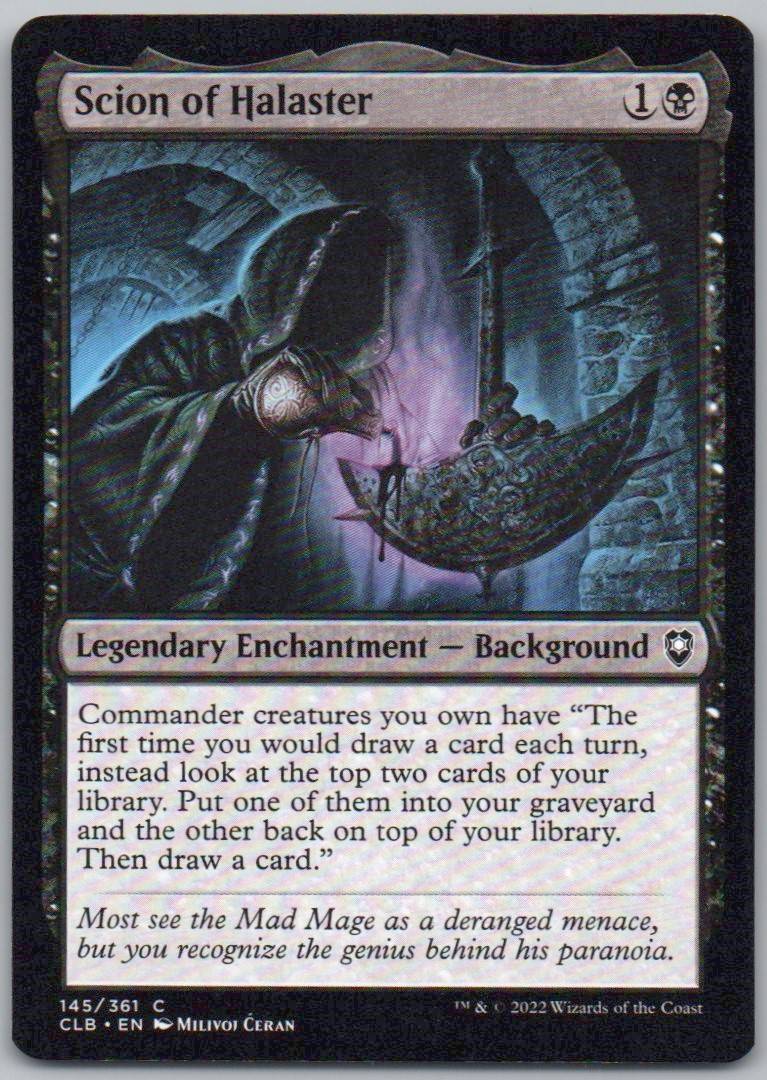 Scion of Halaster 145 Normal Legendary Card - Commander Legends: Battle for Baldur's Gate