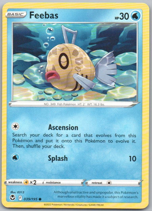 Feebas 039 Normal Water Card - Silver Tempest