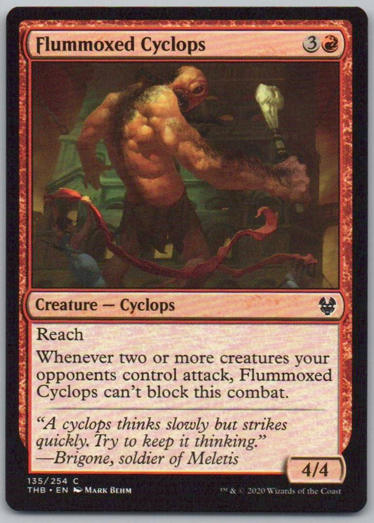 Flummoxed Cyclops 135 Normal Creature Card - Theros Beyond Death