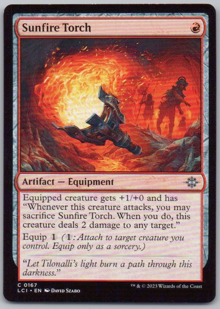 Sunfire Torch 167 0 Artifact Card - The Lost Caverns of Ixalan