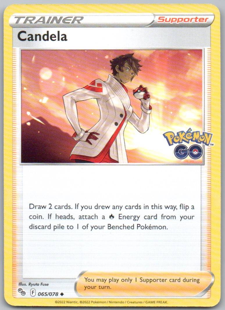 Candela 065 Normal Trainer Card - Pokemon GO