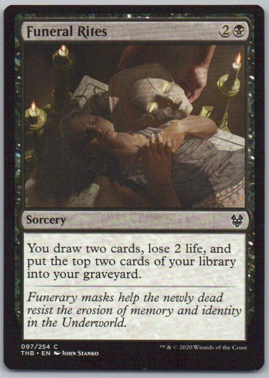 Funeral Rites 97 Normal Sorcery Card - Theros Beyond Death