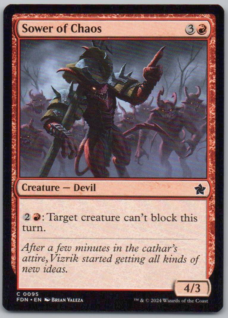Sower of Chaos 95 Normal Creature Card - Foundations
