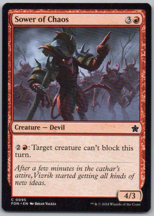 Sower of Chaos 95 Normal Creature Card - Foundations
