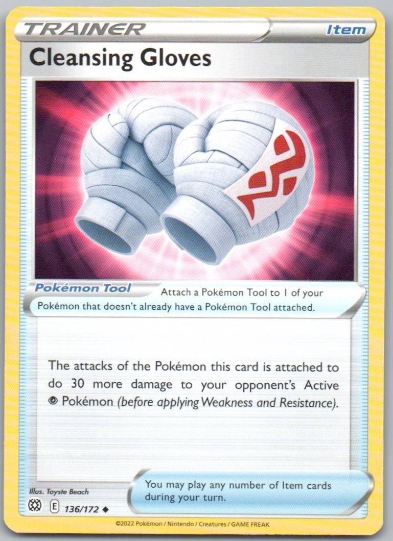 Cleansing Gloves 136 Normal Trainer Card - Brilliant Stars