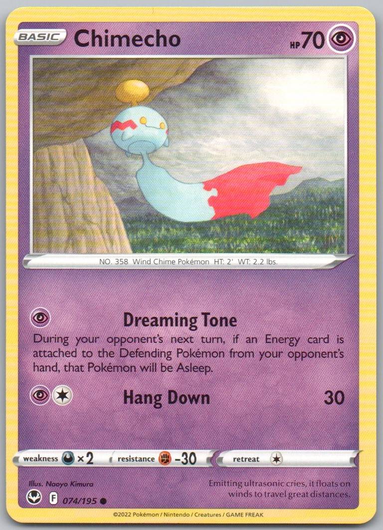Chimecho 074 Normal Psychic Card - Silver Tempest