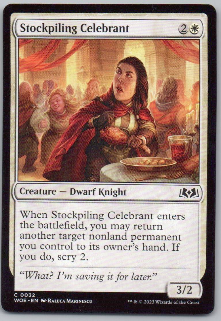 Stockpiling Celebrant 32 Normal Creature Card - Wilds of Eldraine