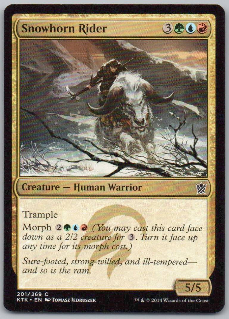 Snowhorn Rider 201 Normal Creature Card - Khans of Tarkir