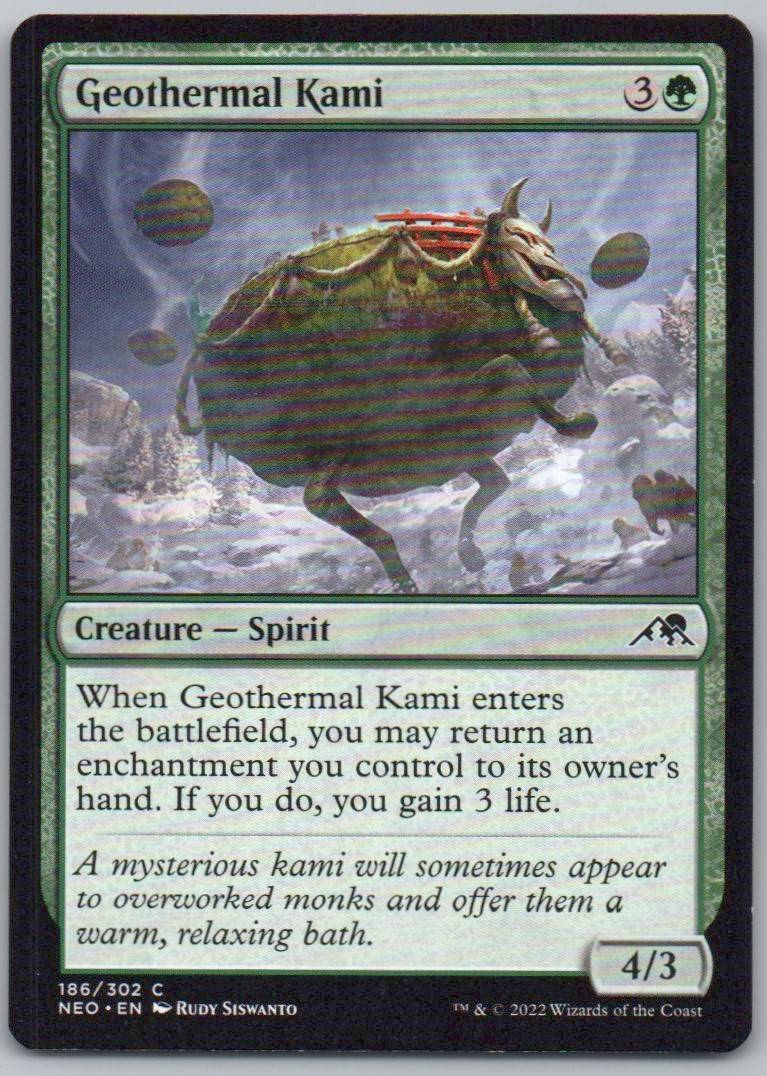 Geothermal Kami 186 Normal Creature Card - Kamigawa: Neon Dynasty