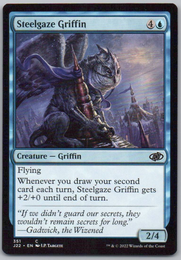 Steelgaze Griffin 351 0 Creature Card - Jumpstart 2022