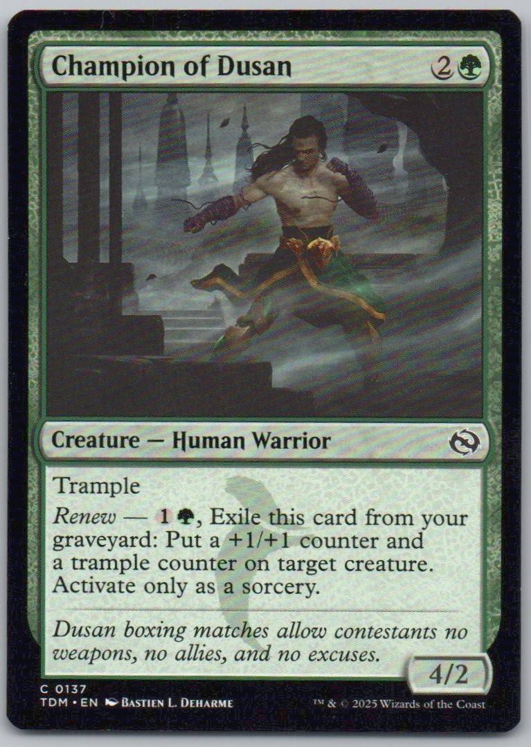 Champion of Dusan 137 Normal Creature Card - Tarkir: Dragonstorm