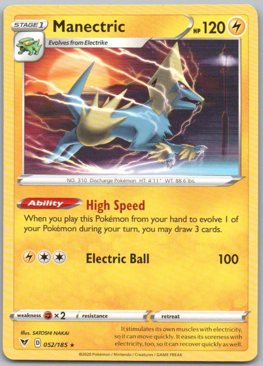 Manectric 052 Normal Lightning Card - Vivid Voltage