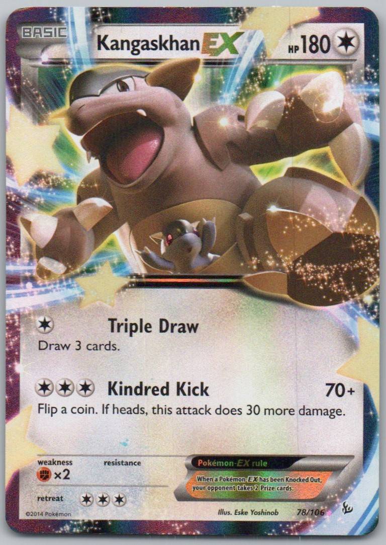 Kangaskhan EX 78 Holo Colorless Card - Flashfire