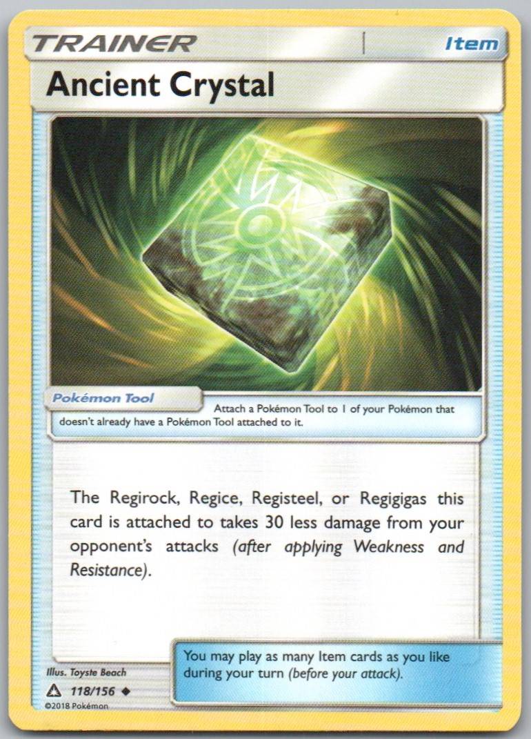 Ancient Crystal 118 Normal Trainer Card - Ultra Prism