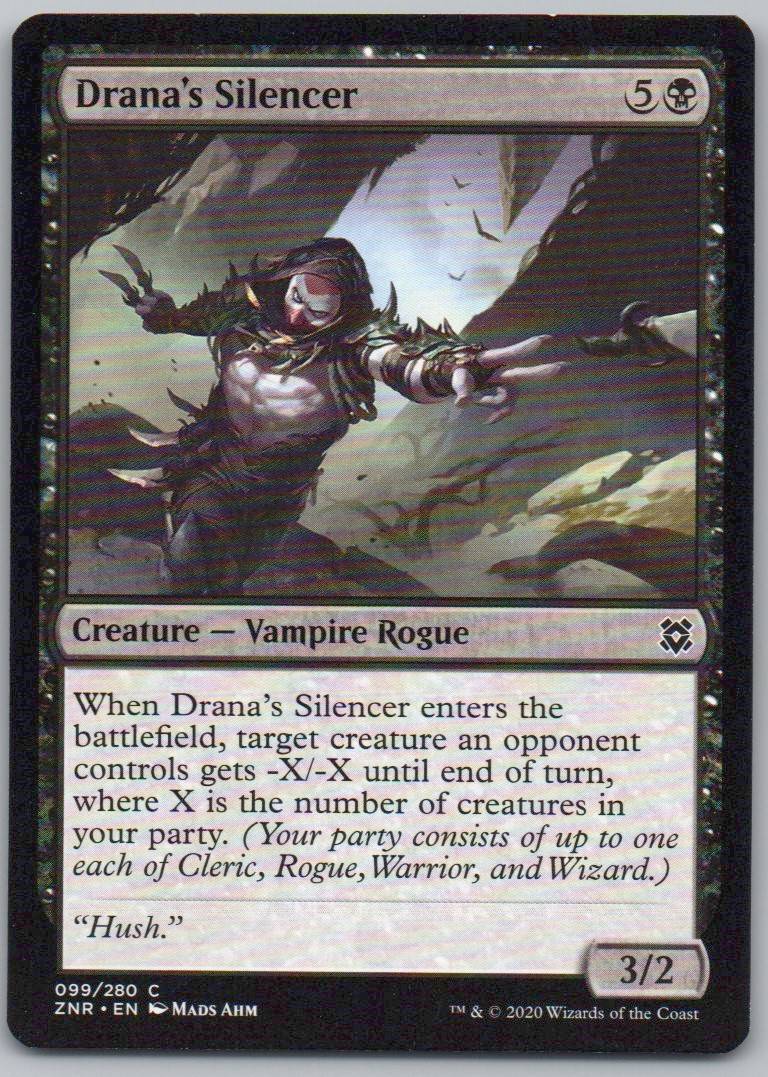 Drana's Silencer 99 Normal Creature Card - Zendikar Rising