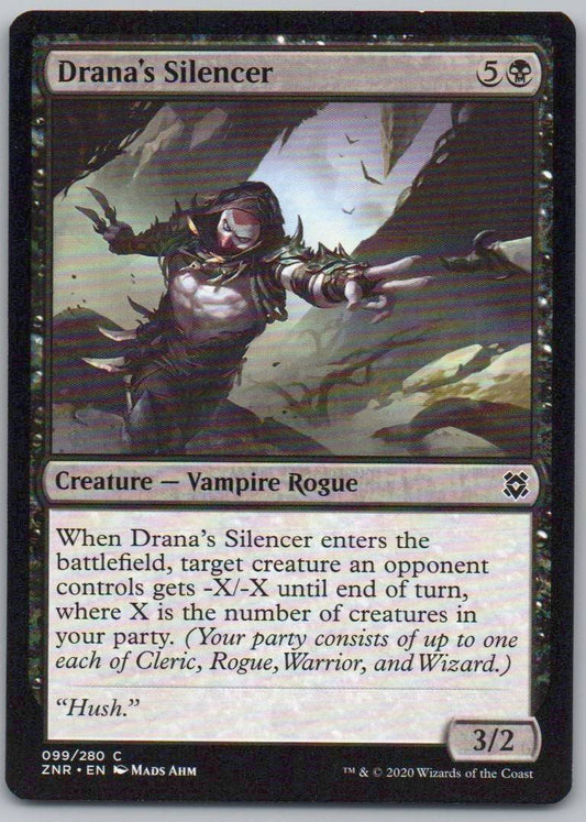 Drana's Silencer 99 Normal Creature Card - Zendikar Rising