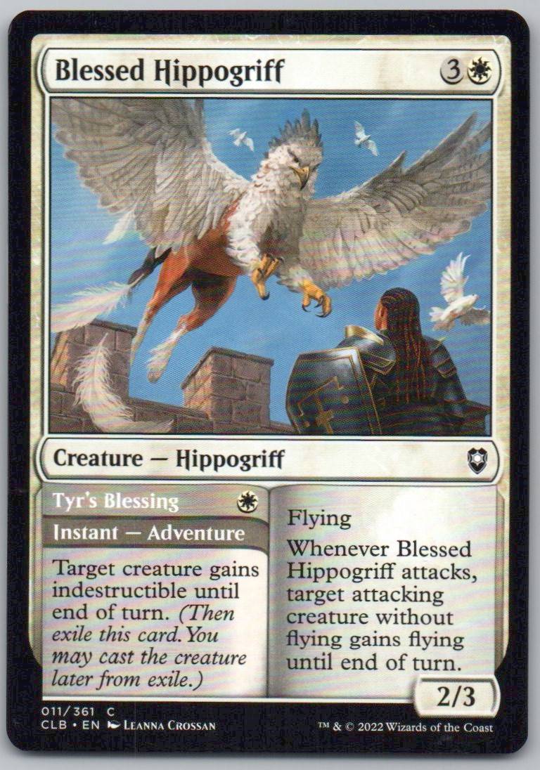 Blessed Hippogriff 11 Normal Creature Card - Commander Legends: Battle for Baldur's Gate