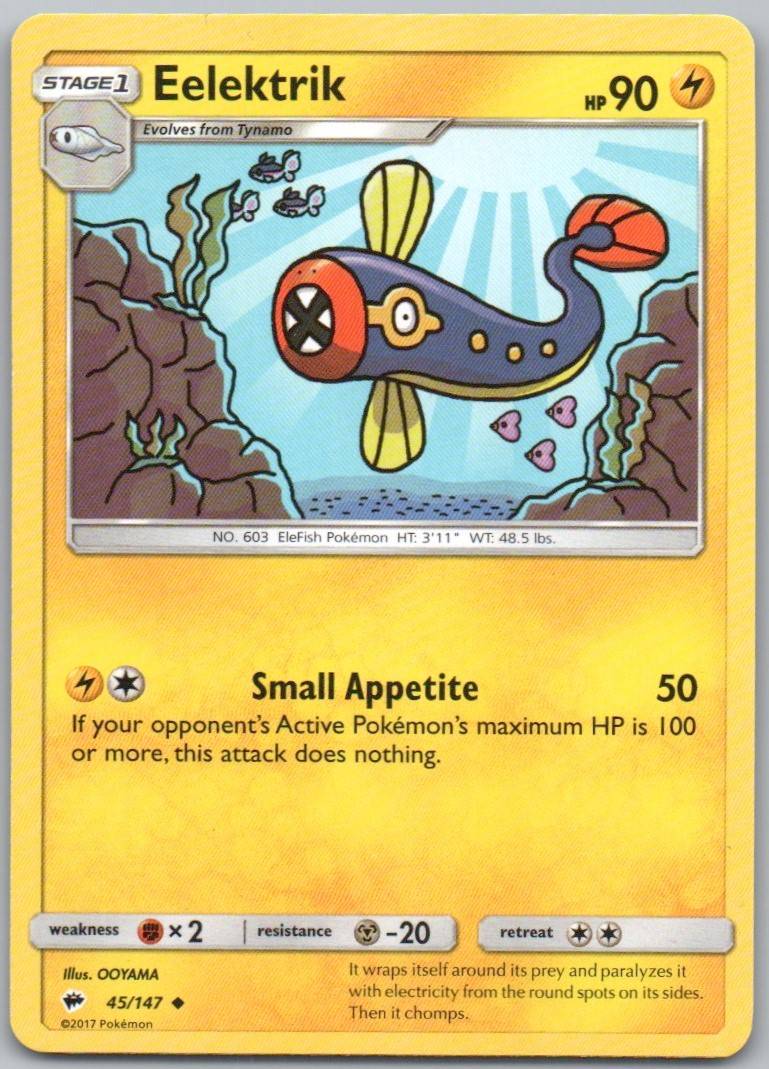 Eelektrik 45 Normal Lightning Card - Burning Shadows