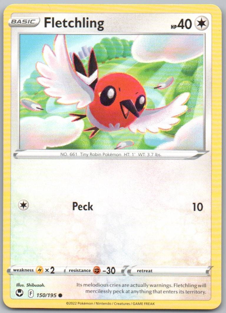 Fletchling 150 Normal Colorless Card - Silver Tempest