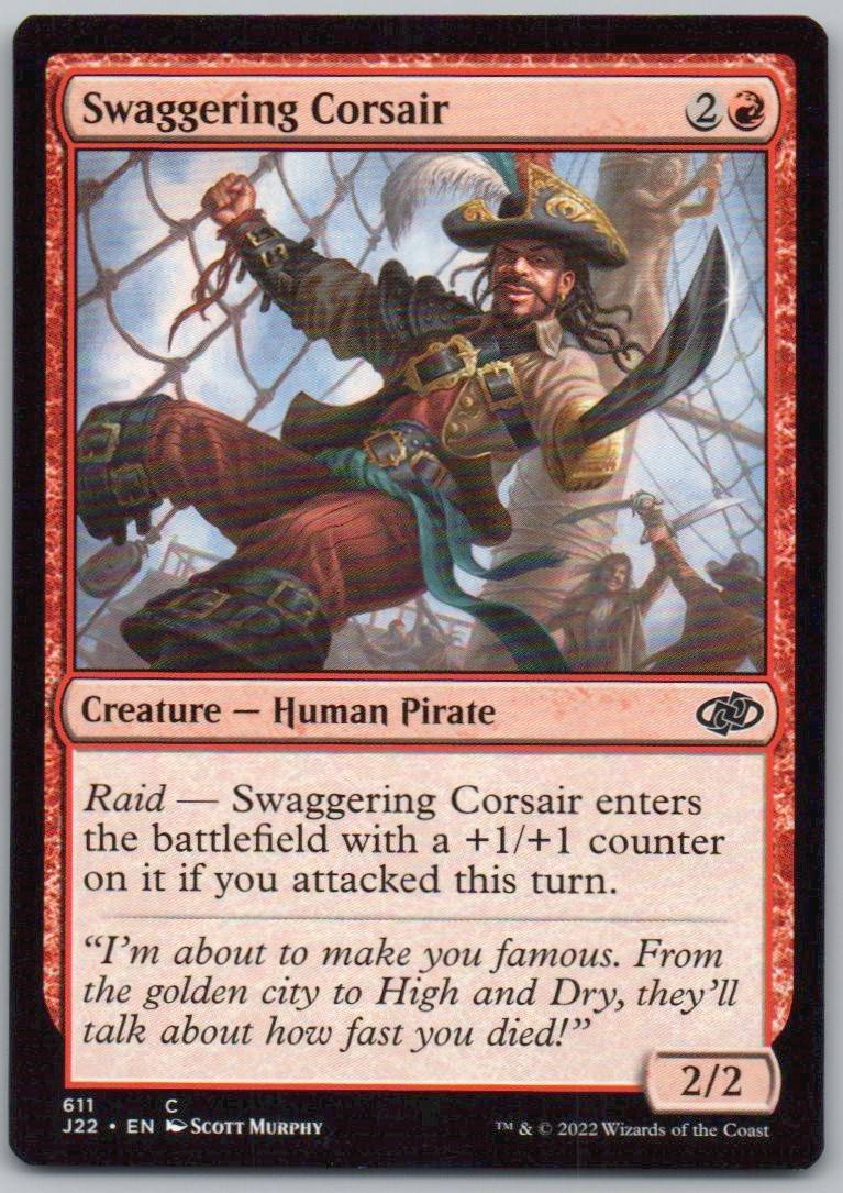 Swaggering Corsair 611 0 Creature Card - Jumpstart 2022