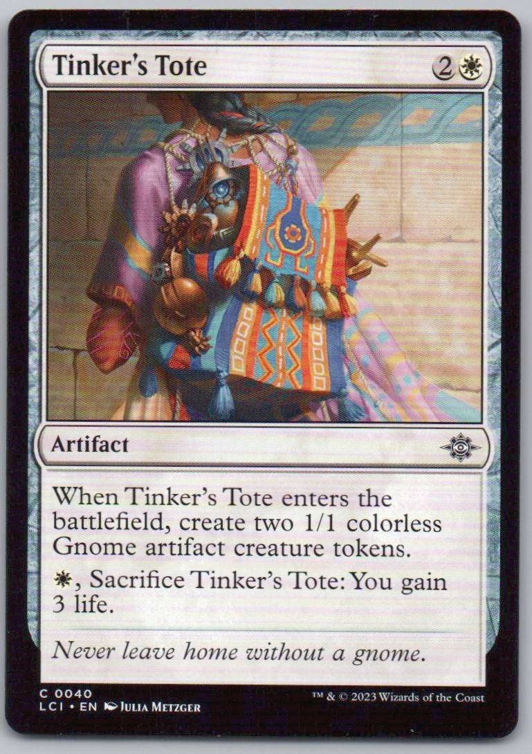 Tinker's Tote 40 0 Artifact Card - The Lost Caverns of Ixalan