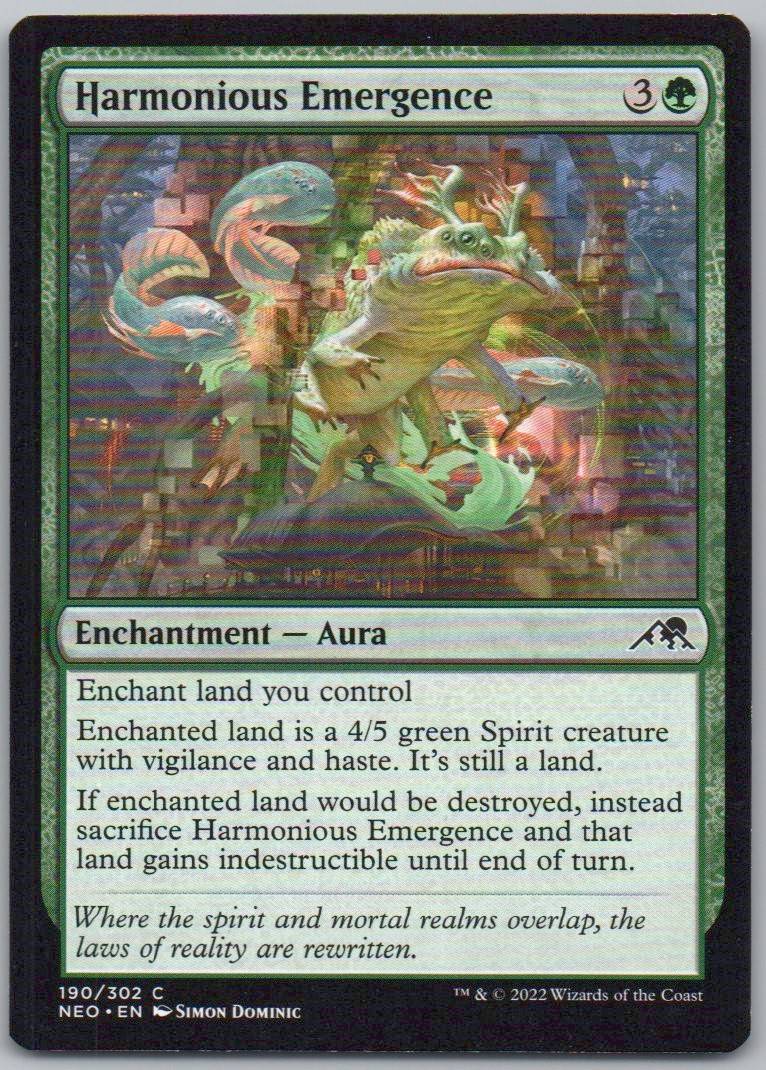 Harmonious Emergence 190 Normal Enchantment Card - Kamigawa: Neon Dynasty