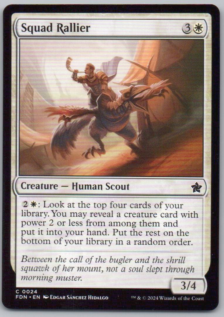 Squad Rallier 24 Normal Creature Card - Foundations