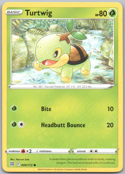 Turtwig 006 Normal Grass Card - Brilliant Stars