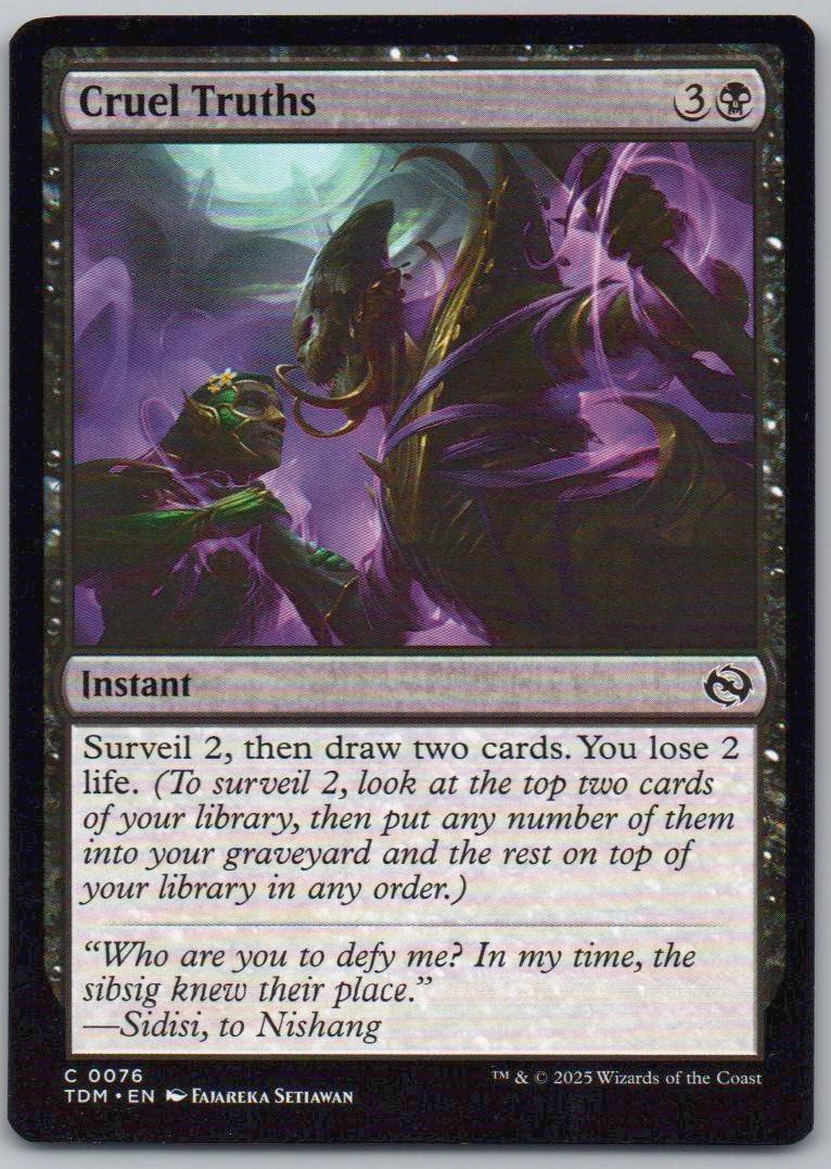 Cruel Truths 76 Normal Instant Card - Tarkir: Dragonstorm