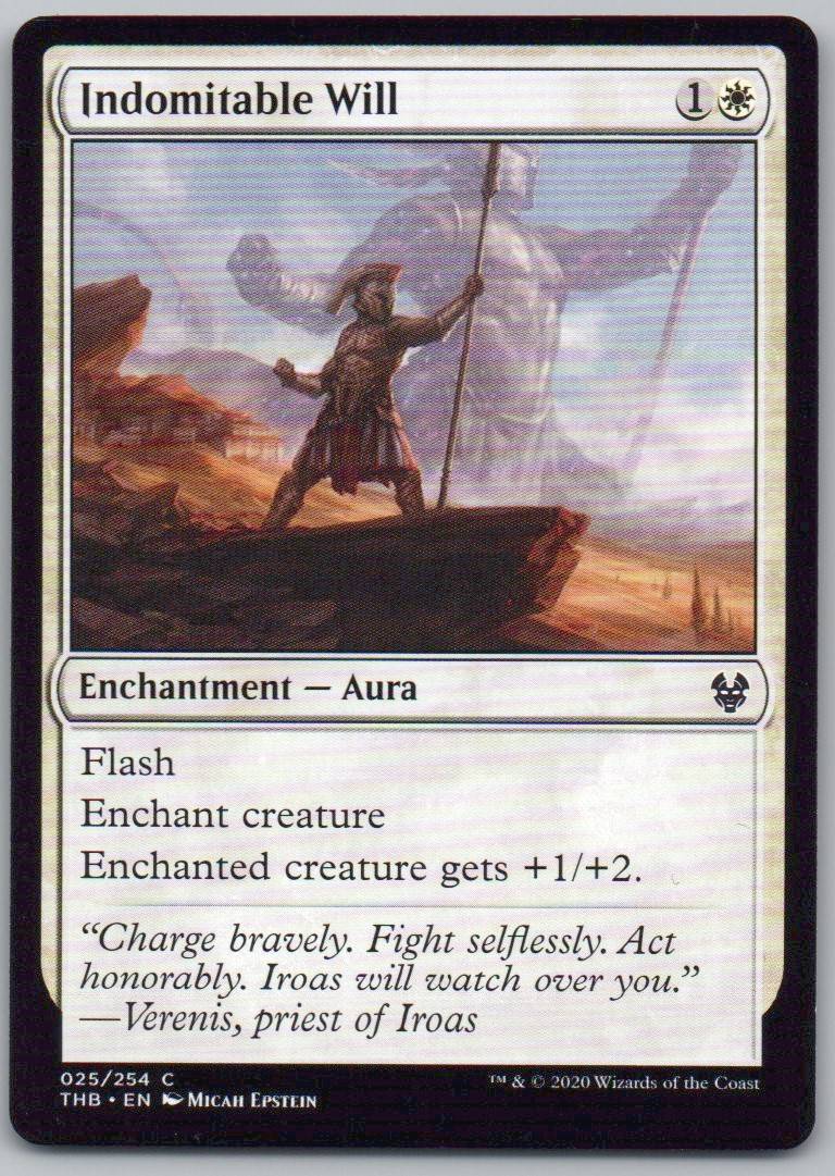 Indomitable Will 25 Normal Enchantment Card - Theros Beyond Death