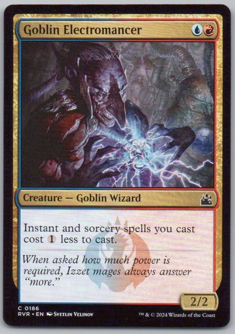 Goblin Electromancer 186 Normal Creature Card - Ravnica Remastered