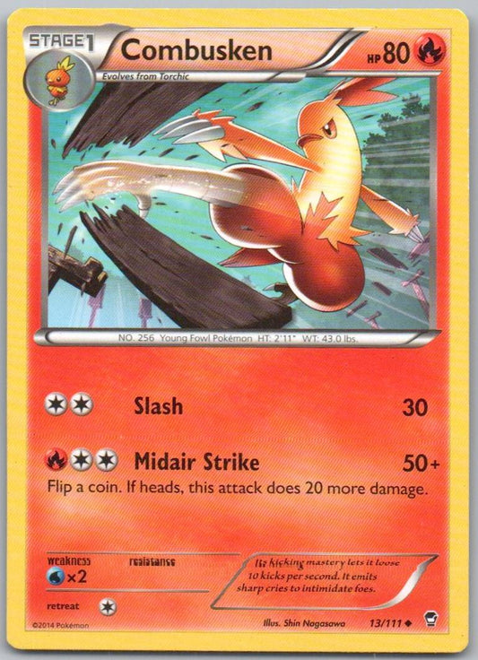 Combusken 013 Normal Fire Card - Furious Fists